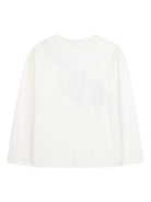T-shirt per bambino The Marc Jacobs Kids bianco a maniche lunghe con stampa trompe l'oeil W60635 126 THE MARC JACOBS KIDS 