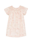 Abito per bambina Bonpoint rosa con stampa grafica floreale S06GDRW00025 522 BONPOINT KIDS 