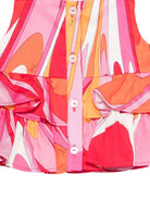 Top per bambina Emilio Pucci Junior multicolore con volant PY5012 S0232 50EAR EMILIO PUCCI KIDS 