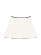 Gonna con effetto jacquard per bambina Self-Portrait Kids bianco con vita elasticizzata RS25 737SK W WHITE SELF-PORTRAIT KIDS 