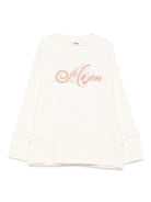 Felpa per bambina MSGM Kids bianco con logo sul davanti F5MSJGSW151 013 MSGM KIDS 