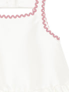 Abito per bambina Simonetta bianco con ruches SY1B02 S0251 102RS SIMONETTA 