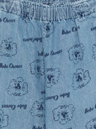 Pantaloni per bambino Bobo Choses denim con stampa Pickles The Dog all-over B126AC096 461 BOBO CHOSES KIDS 