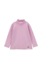 T-shirt per bambina Monnalisa Kids rosa con dettaglio collo alto 17HLUP 8201 0063 MONNALISA KIDS 