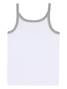 Canotta per bambina Dkny Kids bianca con dettaglio a contrasto D62613 10P DKNY KIDS 