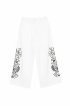 Pantaloni per bambina John Richmond bianchi con stampa floreale RGP26127PA WHITE JOHN RICHMOND KIDS 