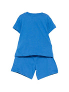 Completo per neonati Moschino Kids blu con stampa grafica Teddy Bear MUG01ULCA19 40630 MOSCHINO KIDS 