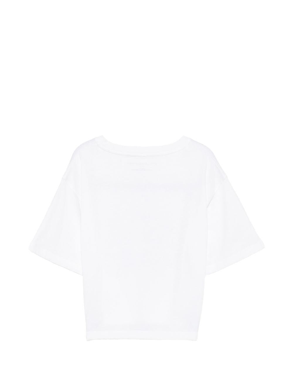 T-shirt per bambina Stella McCartney Kids bianca con stampa grafica TZ8B11 Z3931 100 STELLA McCARTNEY KIDS 