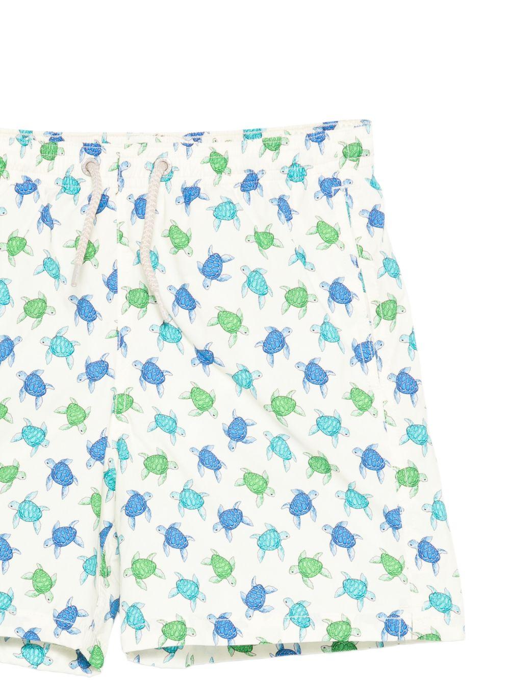 Costume da bagno per bambino MC2 Saint Barth multicolore con stampa tartaruga all-over JEA0022 04127L MC2 ST. BARTH KIDS 