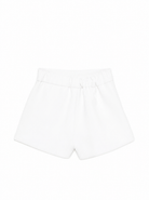 Shorts per neonata Elisabetta Franchi la Mia Bambina bianchi con tasche ad aletta EGBE0270GA022 0100 ElISABETTA FRANCHI KIDS 