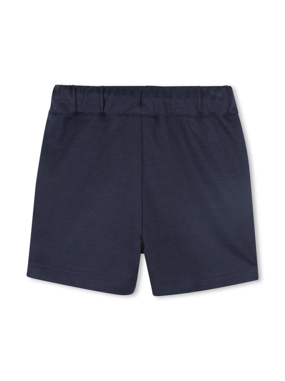 Shorts con pieghe per neonato BOSS Kidswear blu con passanti J52084 849 BOSS KIDS 