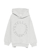 Felpa per bambini Stella McCartney Kids grigia con logo sul davanti TY4B60 Z3409 807 STELLA McCARTNEY KIDS 