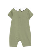 Tutina per neonati  Moschino Kids verde con colletto alla Peter Pan MNY03YLAA03 30037 MOSCHINO KIDS 