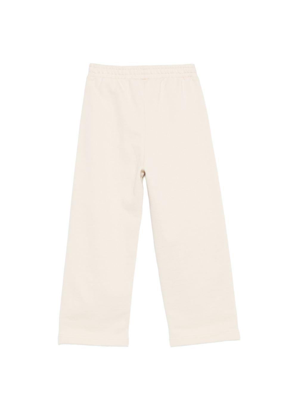 Pantalone per bambino Palm Angels Kids beige con striscia laterale PBCH012S26FLE001 092 PALM ANGELS KIDS 
