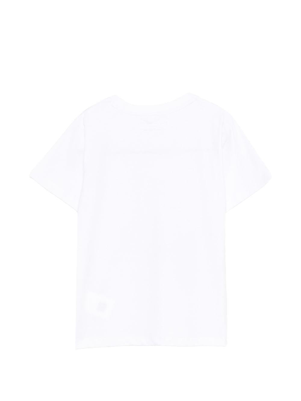 T-shirt per bambini Stella McCartney Kids bianca con stampa stelle marine TY8A81 Z0434 100 STELLA McCARTNEY KIDS 