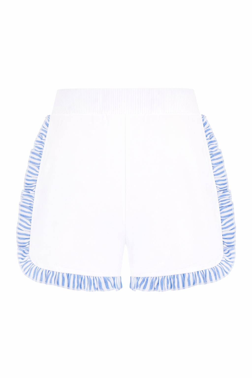 Shorts per bambina Monnalisa bianchi con ruches 19G407 7012 0099 MONNALISA KIDS 