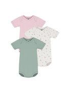 Set di tre body per neonata Petit Bateau multicolore con stampa floreale A0FOO 00 PETIT BATEAU 