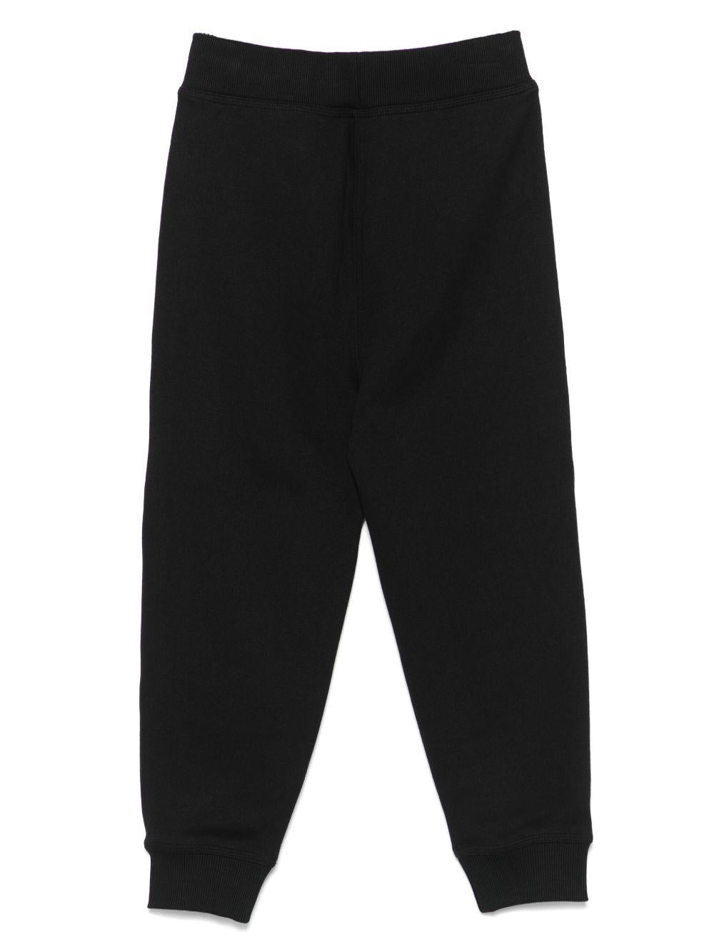 Pantaloni sportivi per bambino Burberry Kids nero in cotone 8108051 A1189 BURBERRY KIDS 