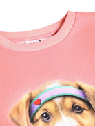 Felpa per bambina Molo Kids rosa con stampa grafica sul davanti 2W26A407 5798 MOLO KIDS 