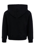 Felpa per bambino Moschino Kids nero con stampa Teddy e cappuccio HUF09FLCA40 60100 MOSCHINO KIDS 