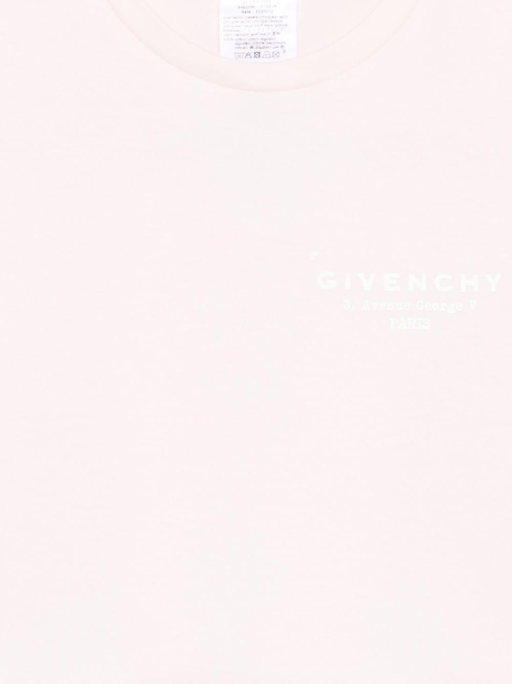 T-shirt per bambina Givenchy Kids rosa con logo sul davanti H31224 44Z GIVENCHY KIDS 