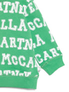 Felpa per neonato Stella McCartney Kids verde con logo all-over TY4610 Z3568 769BC STELLA McCARTNEY KIDS 
