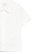 Set camicia e shorts per neonato Fendi Kids bianco a maniche corte BML158 AS64 F1I11 FENDI KIDS 