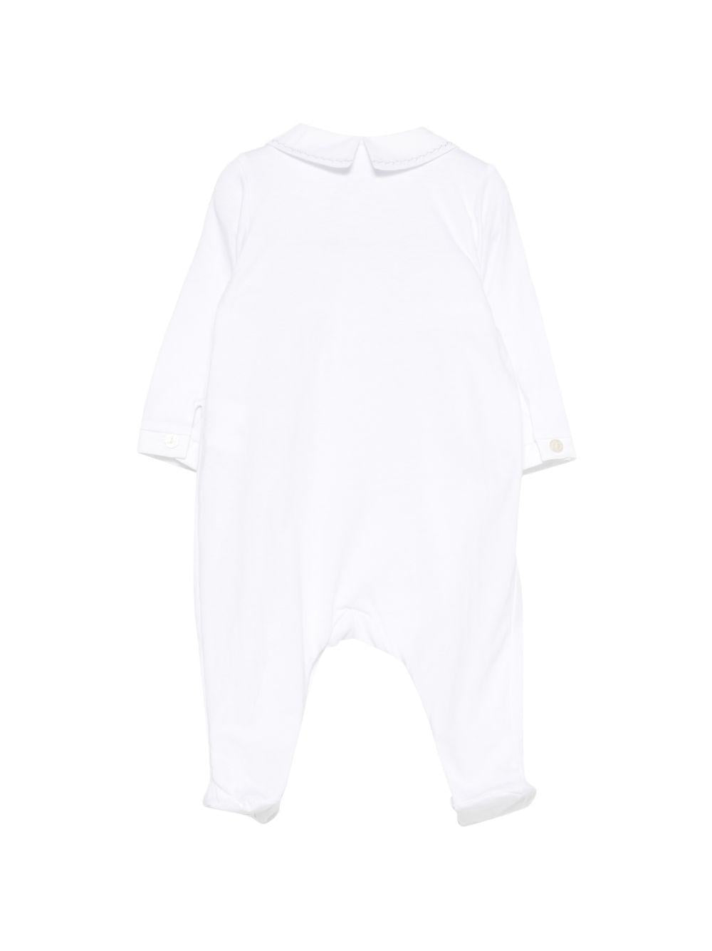 Tutina per neonati Tartine & Chocolat bianco con dettaglio con punto smock CC54140 01 TArtine & Chocolat KIDS 