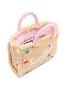Borsa Vanity Mini MC2 Saint barth beige con motivo a cuore VAMI009 00344L MC2 ST. BARTH KIDS 