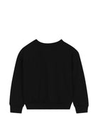 Felpa per bambino Lanvin Kids nera con applicazione logo N30402 09B LANVIN KIDS 