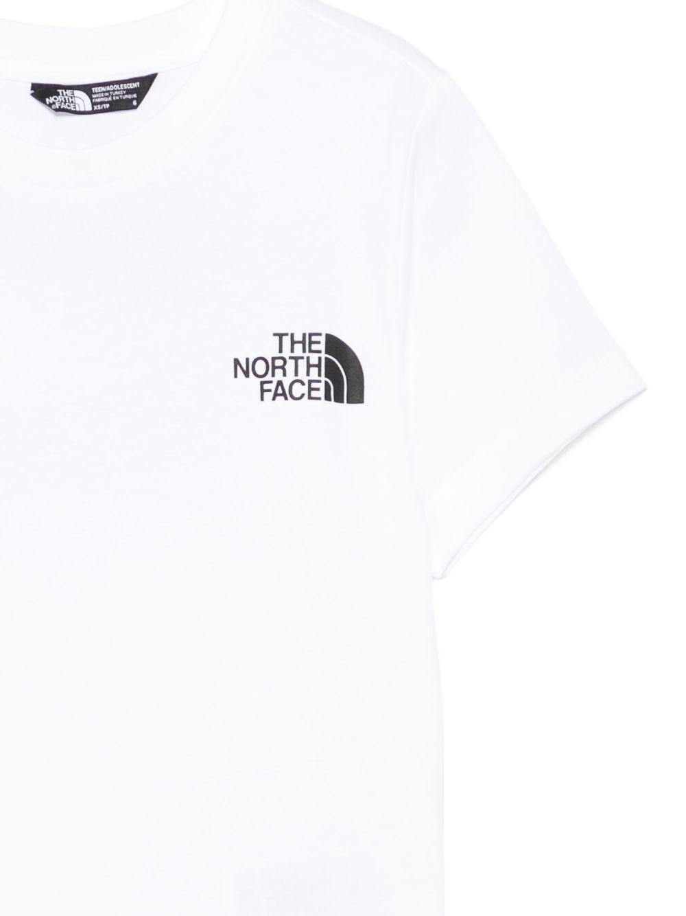 T-shirt per bambino The North Face Kids bianca con dettaglio logo NF0A8EFN FN41 THE NORTH FACE KIDS 
