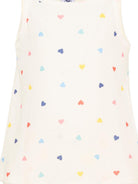Pigiama per bambina Petit Bateau bianco con stampa cuoricini all-over A0F97 01 PETIT BATEAU KIDS 