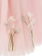 Abito per neonata Monnalisa rosa con dettaglio a fiori 73G904 7747 0091 MONNALISA KIDS 