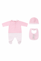 Set tre pezzi per neonata Fendi Kids rosa con stampa Cavallino Fendi BUK160 8RA F0C11 FENDI KIDS 