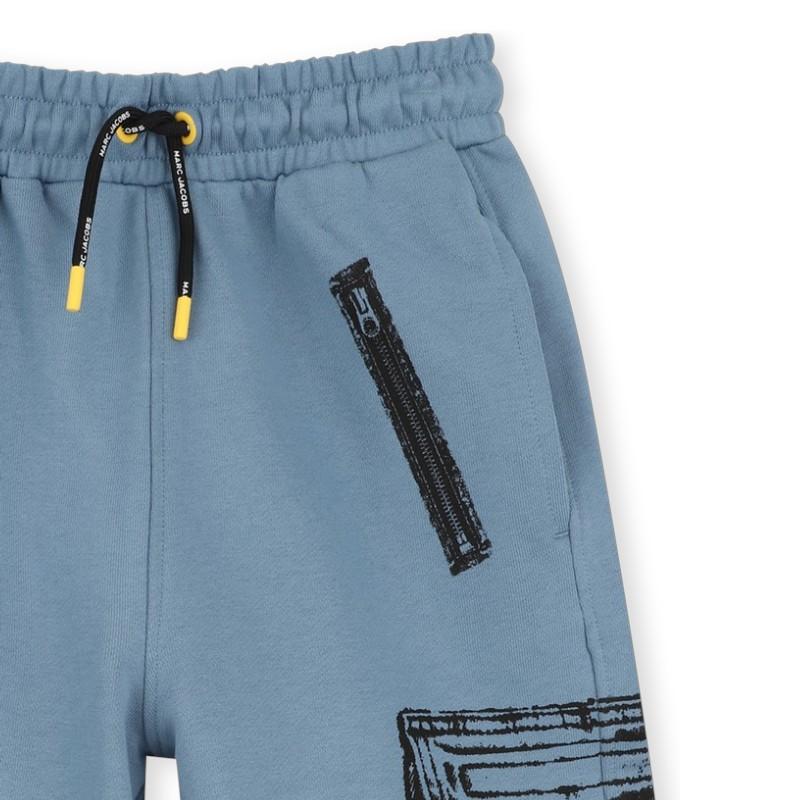 Shorts per bambino The Marc Jacobs azzurro con stampa grafica W60828 80B THE MARC JACOBS KIDS 