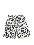 Shorts per bambino MSGM Kids multicolore con stampa logo all-over S6MSJBBE253 110 MSGM KIDS 