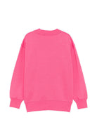 Felpa per bambina Palm Angels Kids rosa con stampa Teddy sul davanti PGBA013S26FLE002 044 PALM ANGELS KIDS 