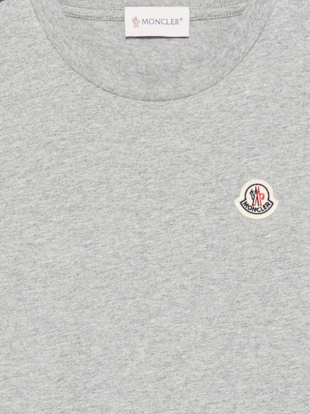 Set di tre t-shirt per bambino Moncler Enfant multicolore con logo sul davanti L29548C0001389AT9 3P9 MONCLER KIDS 