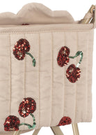 Passeggino per bambole per bambina Konges Slojd beige con dettagli ciliegie KS105561 MON CHERI SEQUIN KONGES SLOJD KIDS 