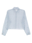 Camicia per donna Alysi azzurra con motivo screziato 165219 A5007 PL ALYSI 