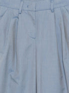 Pantaloni per bambina Simonetta blu con design pieghe SY6A90 G0212 645 SIMONETTA KIDS 