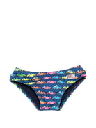 Slip da bagno per bambino MC2 Saint Barth Kids blu con stampa auto all-over BIL0001 02525L MC2 ST. BARTH KIDS 