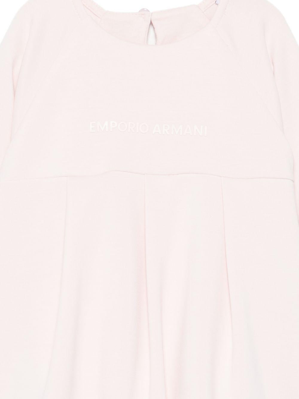 Abito per neonata Emporio Armani Kids rosa chiaro con stampa logo EG000902 AF16133 UA205 EMPORIO ARMANI KIDS 