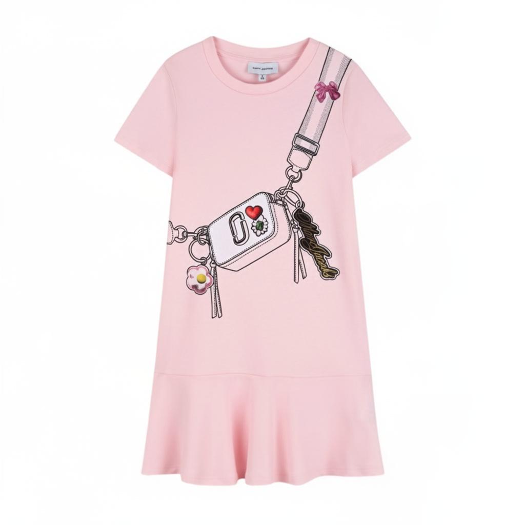 Abito per bambina The Marc Jacobs Kids rosa con dettaglio borsa W60711 475 THE MARC JACOBS KIDS 