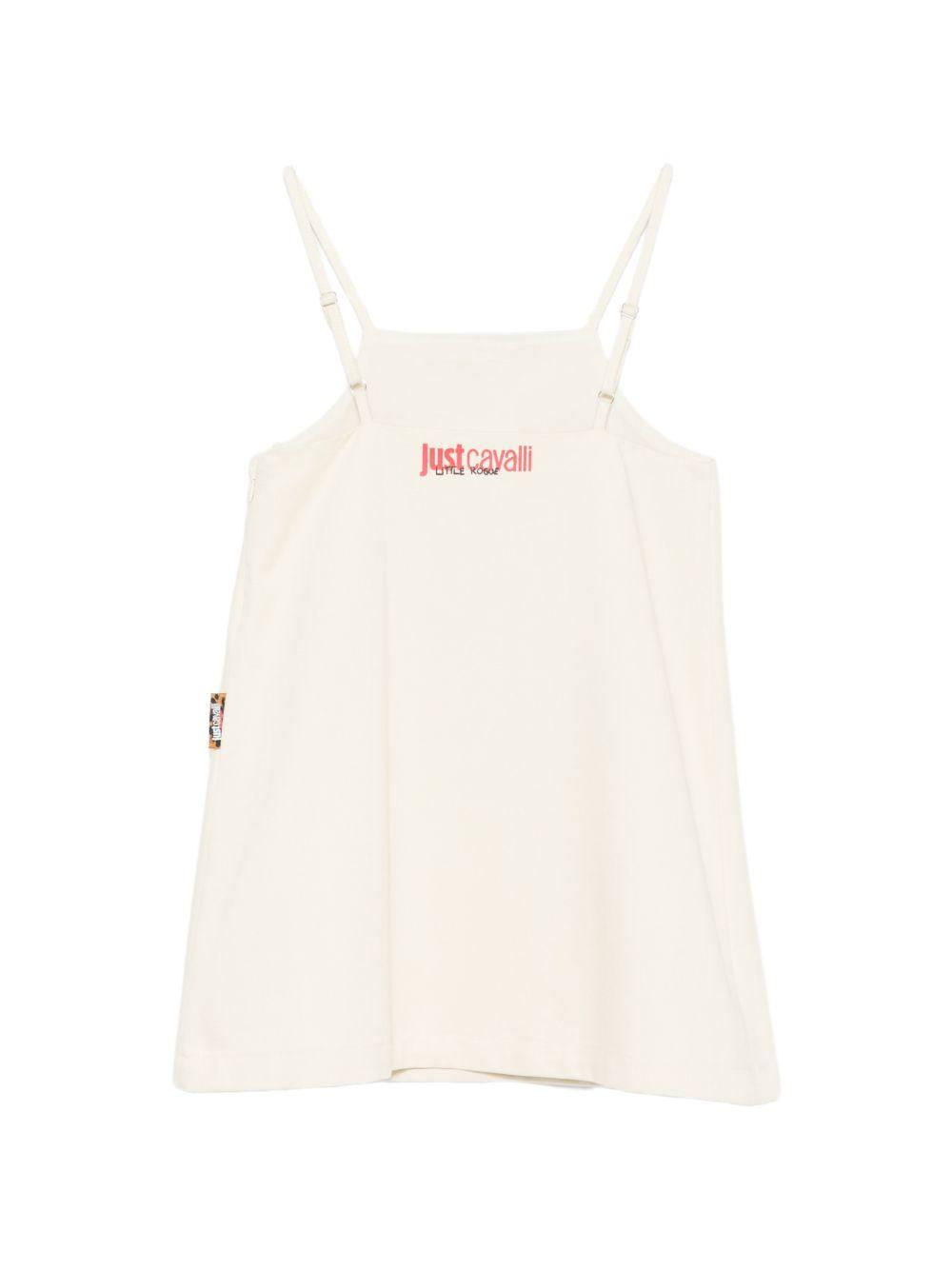 Abito per bambina Just Cavalli Kids beige con ricami JGP26151VE PRISTINE ROBERTO CAVALLI KIDS 