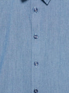 Camicia per bambino Paolo Pecora Kids blu con mini targhetta con logo PP3877 INDACO PAOLO PECORA KIDS 