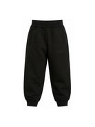 Pantaloni per bambino Balmain Kids neri con logo ricamato sul davanti BZ6I00 Z3183 930 BALMAIN KIDS 
