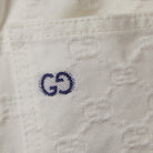 Shorts per neonato Gucci Kids bianchi con logo GG all-over 848984XDDFC 9066 GUCCI KIDS 