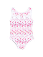 Costume per neonata Missoni Kids multicolore con motivo a zig zag MYC009 Z3724 100FU MISSONI KIDS 