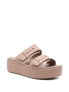 Sandali Brooklyn per donna Crocs beige con doppia fibbia 207431 LATT CROCS KIDS 